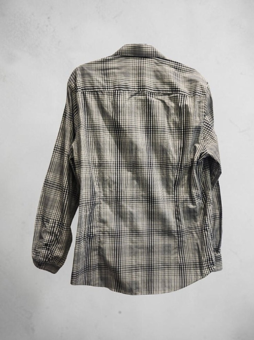 Bar III Black & White Plaid Button-Down Shirt - Picture 4 of 8